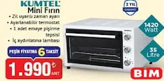 KUMTEL MİNİ FIRIN fiyat ve kampanya bilgisi